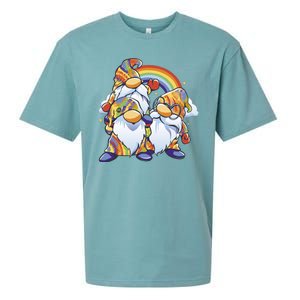 Hippie Gnomes Rainbow Sueded Cloud Jersey T-Shirt