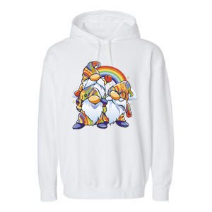 Hippie Gnomes Rainbow Garment-Dyed Fleece Hoodie