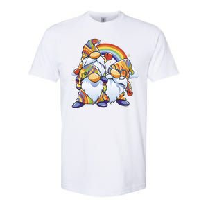 Hippie Gnomes Rainbow Softstyle CVC T-Shirt