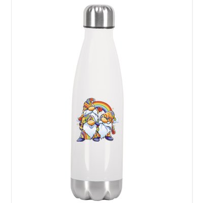 Hippie Gnomes Rainbow Stainless Steel Insulated Water Bottle