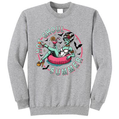 Hot Ghoul Summer Outfits Funny Beach Summer Haloween Women Tall Sweatshirt