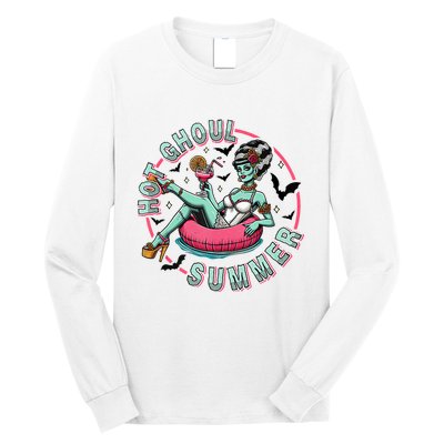 Hot Ghoul Summer Outfits Funny Beach Summer Haloween Women Long Sleeve Shirt