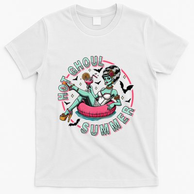 Hot Ghoul Summer Outfits Funny Beach Summer Haloween Women T-Shirt