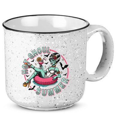 Hot Ghoul Summer Outfits Funny Beach Summer Haloween Women 15oz Campfire Ceramic Mug