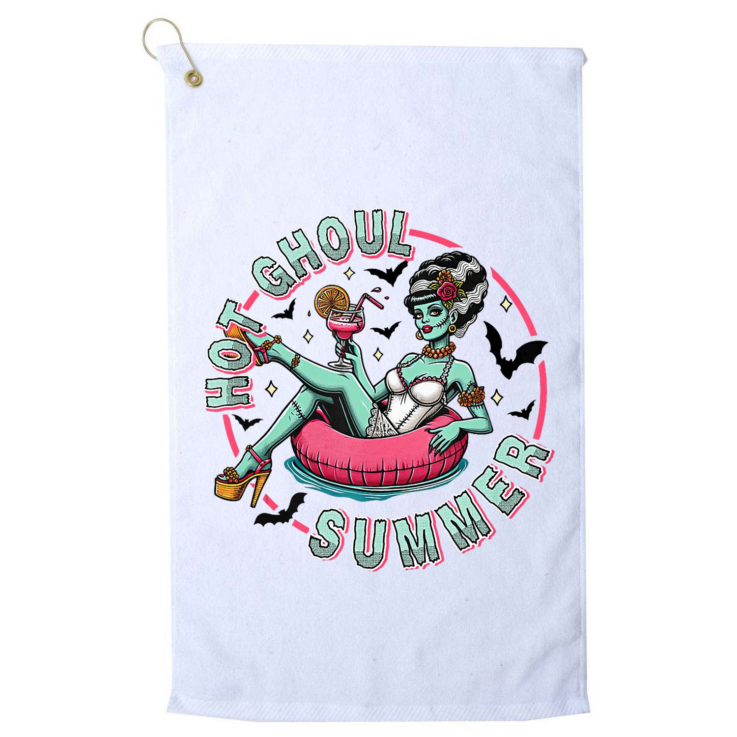 Hot Ghoul Summer Outfits Funny Beach Summer Haloween Women Golf Towel