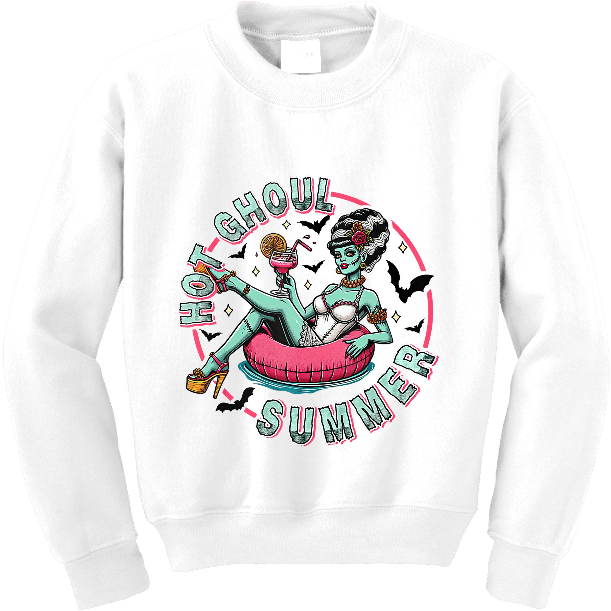 Hot Ghoul Summer Outfits Funny Beach Summer Haloween Women Kids Sweatshirt