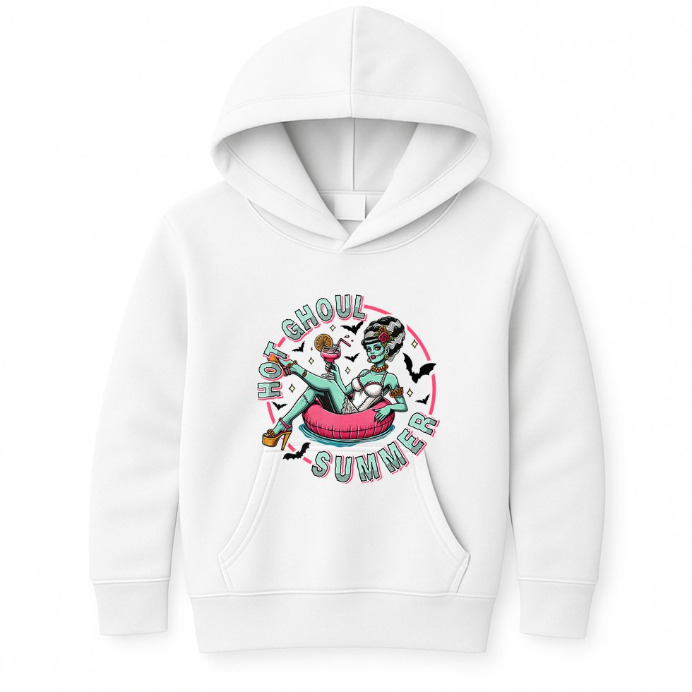 Hot Ghoul Summer Outfits Funny Beach Summer Haloween Women Kids Hoodie