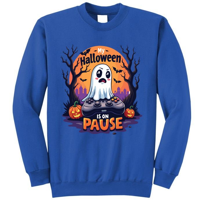 Halloween Gaming Saying Funny Ghost Design Gamer Cute Gift Sweatshirt