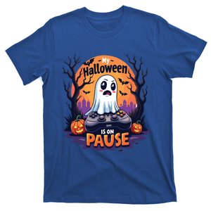 Halloween Gaming Saying Funny Ghost Design Gamer Cute Gift T-Shirt