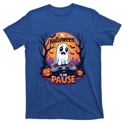 Halloween Gaming Saying Funny Ghost Design Gamer Cute Gift T-Shirt