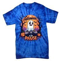 Halloween Gaming Saying Funny Ghost Design Gamer Cute Gift Tie-Dye T-Shirt