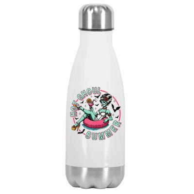 Hot Ghoul Summer Outfits Funny Beach Summer Haloween Stainless Steel Insulated Water Bottle