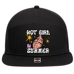 Hot Girl Summer 7 Panel Mesh Trucker Snapback Hat