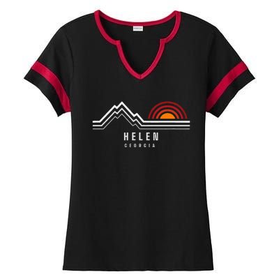 Helen Georgia Souvenirs Ladies Halftime Notch Neck Tee