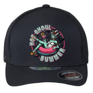 Hot Ghoul Summer S Funny Beach Summer Haloween Flexfit Unipanel Trucker Cap