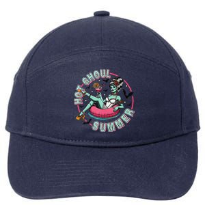 Hot Ghoul Summer S Funny Beach Summer Haloween 7-Panel Snapback Hat