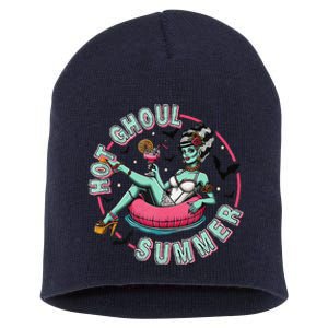 Hot Ghoul Summer S Funny Beach Summer Haloween Short Acrylic Beanie