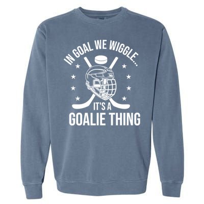 Hockey Goalie Stick Ice Hockey Player Hockey Stick Gift Garment-Dyed Sweatshirt