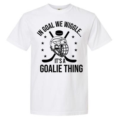 Hockey Goalie Stick Ice Hockey Player Hockey Stick Gift Garment-Dyed Heavyweight T-Shirt