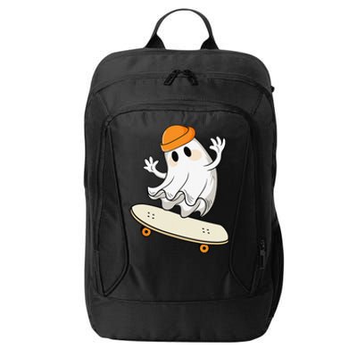 Halloween Ghost Skateboard Halloween Skateboarding City Backpack