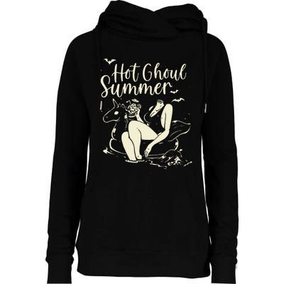 Hot Ghoul Summer Gothic Womens Funnel Neck Pullover Hood