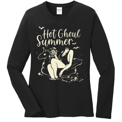 Hot Ghoul Summer Gothic Ladies Long Sleeve Shirt