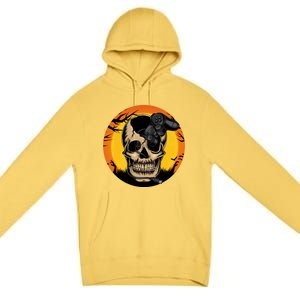 Halloween Gamer Skeleton Funny Teens Gaming Great Gift Premium Pullover Hoodie