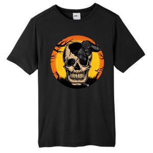 Halloween Gamer Skeleton Funny Teens Gaming Great Gift Tall Fusion ChromaSoft Performance T-Shirt