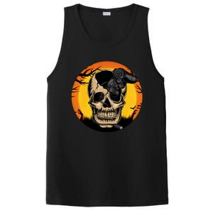 Halloween Gamer Skeleton Funny Teens Gaming Great Gift PosiCharge Competitor Tank