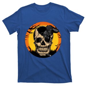 Halloween Gamer Skeleton Funny Teens Gaming Great Gift T-Shirt