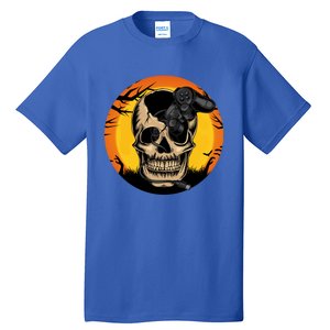 Halloween Gamer Skeleton Funny Teens Gaming Great Gift Tall T-Shirt