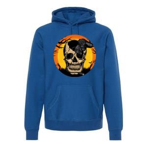 Halloween Gamer Skeleton Funny Teens Gaming Great Gift Premium Hoodie