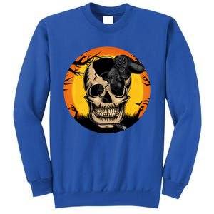 Halloween Gamer Skeleton Funny Teens Gaming Great Gift Tall Sweatshirt