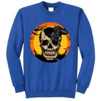 Halloween Gamer Skeleton Funny Teens Gaming Great Gift Tall Sweatshirt