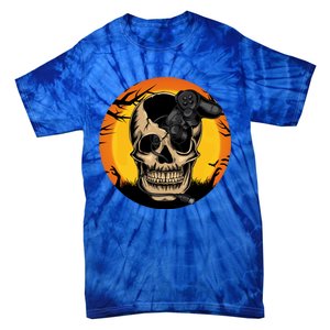 Halloween Gamer Skeleton Funny Teens Gaming Great Gift Tie-Dye T-Shirt