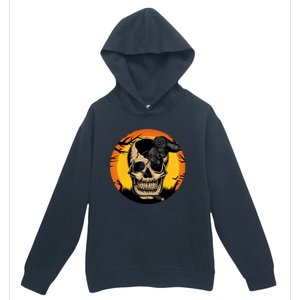 Halloween Gamer Skeleton Funny Teens Gaming Great Gift Urban Pullover Hoodie