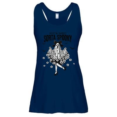 Halloween Ghost Sorta Sweet Sorta Spooky Ladies Essential Flowy Tank