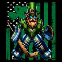 Hockey Goalie St Patricks Day Irish Shamrock American Flag Cool Gift Impact Tech Backpack