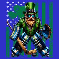 Hockey Goalie St Patricks Day Irish Shamrock American Flag Cool Gift Tumbler