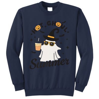 Hot Ghoul Summer Funny Ghost Spooky Summer Vibes Beach Sweatshirt