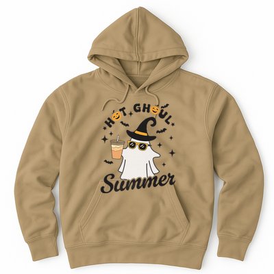 Hot Ghoul Summer Funny Ghost Spooky Summer Vibes Beach Hoodie