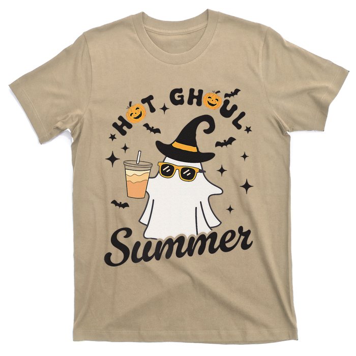 Hot Ghoul Summer Funny Ghost Spooky Summer Vibes Beach T-Shirt