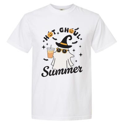 Hot Ghoul Summer Funny Ghost Spooky Summer Vibes Beach Garment-Dyed Heavyweight T-Shirt