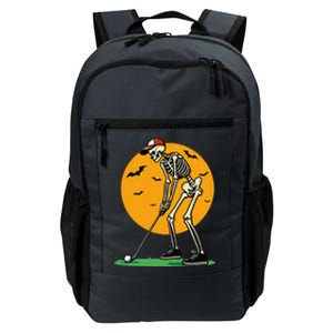 Halloween Golf Skeleton Golfer Funny Halloween Golfing Gift Daily Commute Backpack