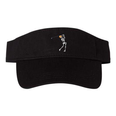 Halloween Golfer Skeleton Funny Golfing Gift Visor