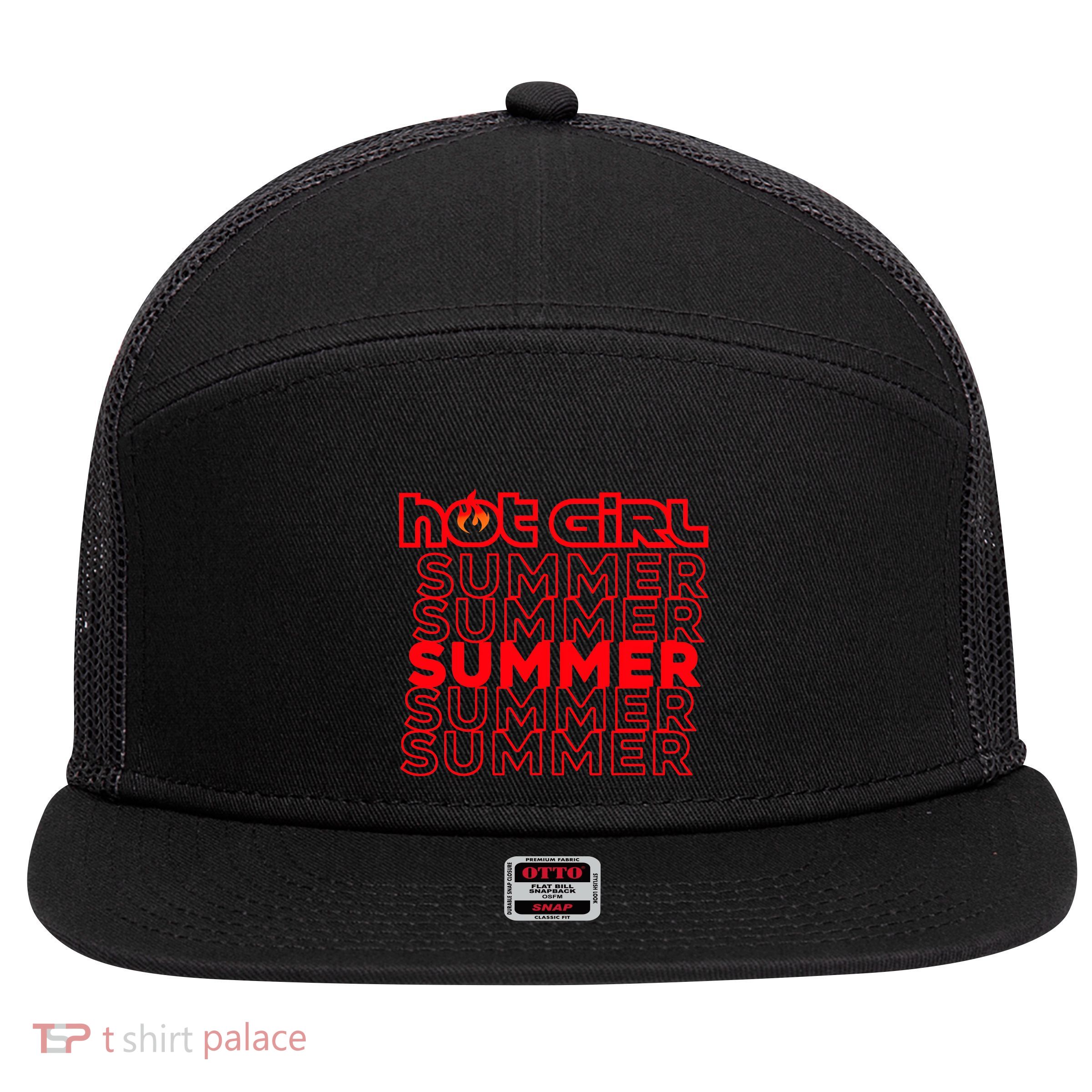 Hot Girl Summer 7 Panel Mesh Trucker Snapback Hat