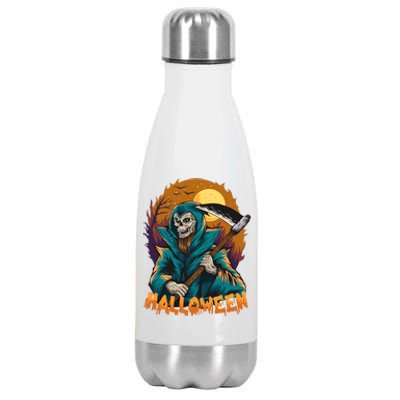 Halloween Ghost Skull Horror Stainless Steel Insulated Water Bottle