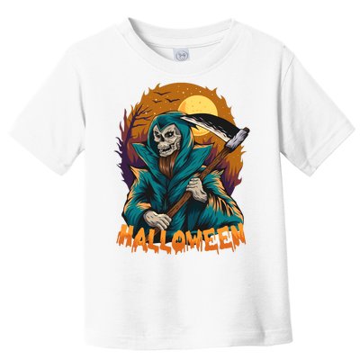 Halloween Ghost Skull Horror Toddler T-Shirt