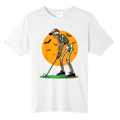 Halloween Golf Skeleton Golfer Funny Halloween Golfing Tall Fusion ChromaSoft Performance T-Shirt