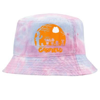 Halloween Group Shot Nighttime Spooky Silhouette Tie-Dyed Bucket Hat